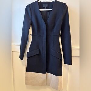 Chic Women's Navy and Cream Blazer